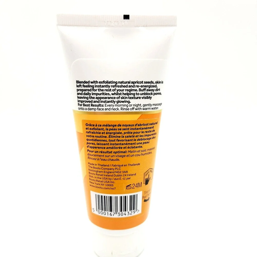 No7‎ Radiance+ Exfoliating Cleanser 3.38 oz Brightening Face Wash